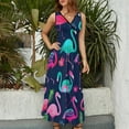 thumbnail image 4 of Flamingo Pattern Sleeveless Dress Female Clothing Dress Women Summer 2025 Dress, 4 of 7