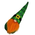 thumbnail image 4 of FRCOLOR St. Patrick's Day Gnome Table Decor Green Polyester Fiber Cute Ornament, 4 of 5