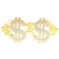 thumbnail image 4 of EeaseMX Gafas de fiesta divertidas de dólar para fotos de disfraces (doradas), 4 of 7