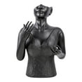 thumbnail image 4 of Soporte de exhibición para collar, cadena, joyería, busto, estante de cadena, decoración, maniquí, organizador de joyería para tienda, espectáculo de Negro, 4 of 8