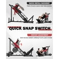 thumbnail image 6 of MITONOS Leg Press Hack Squat Machine Combo, 3 in 1 Adjustable Leg Press Machine for Home Gym, Smooth Leg Exercise Machine, Hack Squat Machine for Full Lower Body Workout with Weight Storage Posts L2, 6 of 9
