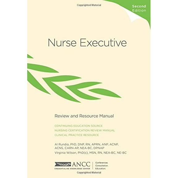 Pre-Owned Nurse Executive Review and Resource Manual, 9781935213345, 1935213342, Paperback, 2 edition