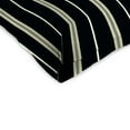 thumbnail image 5 of Jordan Manufacturing 18" x 18" Platt Ink Black Stripe Square Tufted Contoured Outdoor Wicker Seat Cushion (2 Pack), 5 of 11