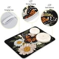 thumbnail image 4 of Butterfly Dish Drying Mat, Absorbent Microfiber Pad Protector For Kitchen Counter Top Mat Dish Drainboard 16x18in, 4 of 7