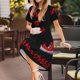 thumbnail image 3 of Disketp Happy Halloween2 para Vestido de Manga Corta para Mujeres, Vestidos de Verano para Mujeres, Casual y Holgado para la Playa, 3 of 6