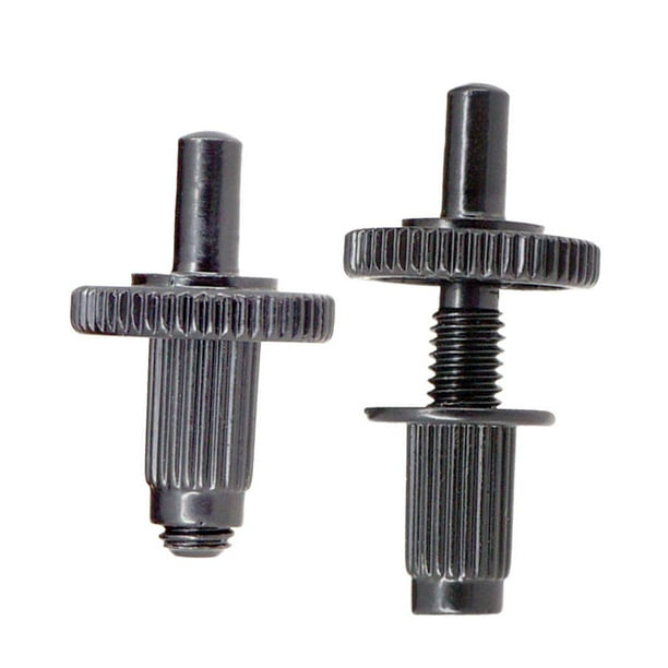 Anclajes de pernos de puente de guitarra Yuyangstore 2 piezas de hierro Negro