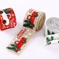 thumbnail image 5 of 3 piezas de suministros de celebración de Navidad, cinta de árbol de Navidad para coche, color beige Afortunado Sencillez, 5 of 5