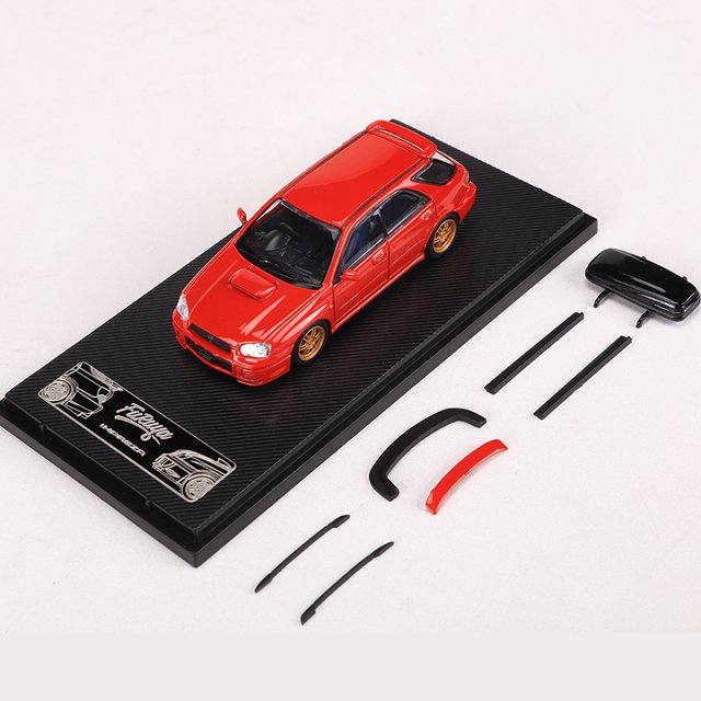 Furuya 1:64 Impreza WRX STI 8 Alloy Model Car RED 2