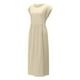 thumbnail image 5 of TopLLC Vestidos de verano para mujer,Vestido largo para mujer,Vestido largo de algodón con cuello redondo, sin mangas, cuello redondo, estilo retro, talla grande,Vestidos de verano para mujer,Beige,S, 5 of 6