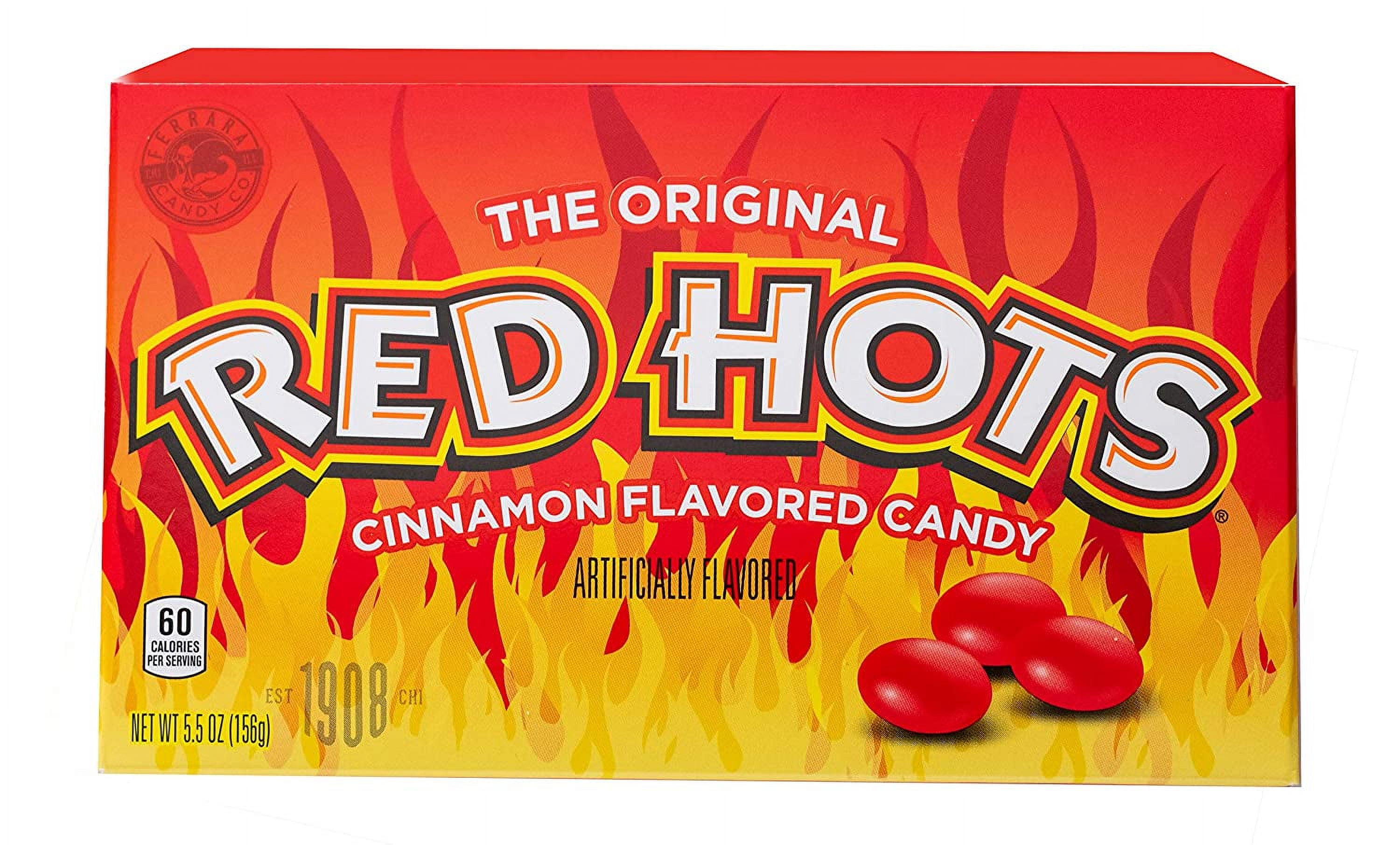 (6 pack) Ferrara Red Hots Original Cinnamon Candies, 5.5 oz