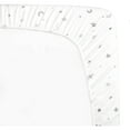 thumbnail image 4 of American Baby Company 2 Pack 100% Natural Cotton Fitted Mini Crib Sheets 38" x 24" - Soft & Breathable Small Nesting Portable Sheets, Fits Pack N Play Mattresses, Gray Stars/Zigzag, for Boys & Girls, 4 of 4