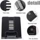 thumbnail image 3 of Foldable Metal Book Holder, Metal Easel Book Holder, Metal Book Holder Reading Stand, Adjustable Cookbook Stand (black), 3 of 4