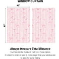 thumbnail image 5 of Pink Bow Window Curtains for Bedroom 42 x 63 Inch Rod Pocket Cute Girly Girls Kawaii White Kids Romantic Princess Coquette Pretty Nursery Living Room Treatment Set of 2 Curtain Panels Drapes, 5 of 6