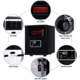 thumbnail image 4 of Goplus 1500W Electric Portable Infrared Quartz Space Heater Remote Black, 4 of 10