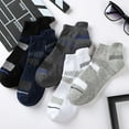 thumbnail image 4 of Compression Socks for Unisex Men and Women , Ankle Soft Moisture-Wicking Socks , Athletic Cushioned Low Cut Running Socks for a Secure Fit - 6 Pairs, 4 of 8