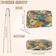 thumbnail image 4 of FORMRS Women Crossbody Purse with Chain Strap Vegan Leather Shoulder Handbag, Beige Floral Wave, 4 of 7