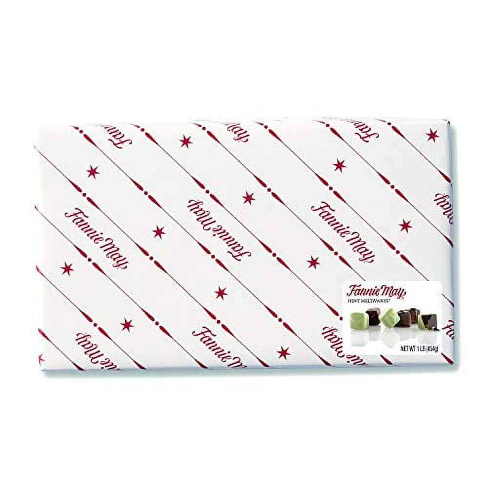 Fannie May Mint Meltaways, Milk Chocolate and Pastel Candy with a Mint Chocolate Center, Chocolate Candy Gift Box, 1 lb