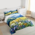 thumbnail image 3 of Manfei Kids Vibrant Groovy Bedding Comforter Set, Daisy Flower Floral Twin Comforter Sets, Western Farmhouse Reversible Bedding Set, Ultra Soft Home Decor, 2pcs, 3 of 8