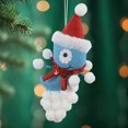 thumbnail image 3 of Kurt S. Adler 9" Ugly Cuties "Stan" the Alien Plush Animal Christmas Ornament - Blue/White, 3 of 5