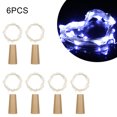 thumbnail image 1 of Labymos 4.5V 1.2W 2Meters 20 LED Copper Wire Fairy String Light 6 Pack White Twistable, 1 of 8