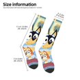 thumbnail image 3 of Saiise Bluey Funny Socks Men Women Boys Kids Adults Novelty Graphic Crew Tube Socks Crazy Design Casual Dress Socks for Sports,Running,Travel, 3 of 7