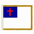thumbnail image 2 of Valley Forge Flag Perma-Nyl 5'x8' Nylon Indoor Christian Flag With A Pole Hem And Gold Fringe, 2 of 2