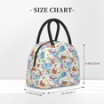 thumbnail image 2 of Pofeuu Stamp Print Lunch Bag for Adult Insulated Lunch Box,Leakproof Cooler Food Lunch Containers Reusable High Capacity Lunch Tote Bags-One Size, 2 of 6