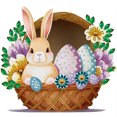 thumbnail image 1 of Pintura De Diamante 5D DIY Taladro Parcial En Forma Especial Cesta De Huevos De Pascua 30x30cm, 1 of 9
