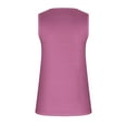 thumbnail image 7 of VEKDONE Button V-Neck Tank Tops for Women Summer Sleeveless Workout Tanks Solid Color Slim Fit Tunics Tops Casual Lightweight Basic Tees Shirts Vests Purple Large, 7 of 7