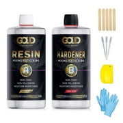 Gold Coast Supply 64 oz | Epoxy Resin Crystal Clear for Art Making | Non-Toxic UV Resistant