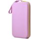 thumbnail image 1 of Bolsa de cosméticos de viaje de silicona con correa de asa y cierre de cierre, organizr portátil de brochas de maquillaje pequeño, fácil de limpiar, lavable y impermeable, púrpura, 1 of 4