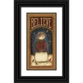 thumbnail image 1 of Lewis, Kim 11x18 Black Ornate Wood Framed with Double Matting Museum Art Print Titled - Believe, 1 of 4