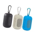 thumbnail image 4 of 3 toallas deportivas refrescantes con estuche, portátiles, de secado rápido, para correr, entrenar, gimnasio, hielo Gris Negro Azul Cielo, 4 of 9