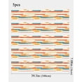 thumbnail image 2 of FLFK Decorative Stair Riser Decals, Self-Adhesive Peel and Stick, 39.9 x 7.08 inches, Geometric Pattern, Multicolor, Set of 5, 2 of 6