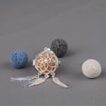 thumbnail image 3 of INFUSEU Dream Catcher Essential Oil Diffuser Necklace Lava Stone Aromatherapy Jewelry for Women, Mandala Flower Filigree with Angel Feather, 7 Rocks, 24 Inch Chain, 3 of 8