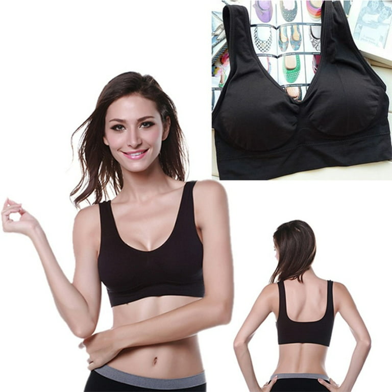 New Casual Sexy Women Seamless Bra Fitness Workout Top Tank Crop Top None  Padded bra 