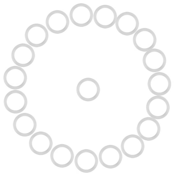 Clips para chupete de bebé, 20 piezas de silicona segura, soporte para cadena de chupete, anillos tóricos de silicona, Clips para chupete de bebé, rendimiento finamente ajustado