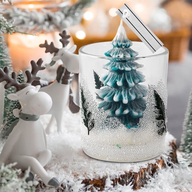 Ganfancp Árbol de Navidad Velas Perfumadas Adornos Decorativos Velas Perfumadas Suministros para Decoraciones Navideñas Ofertas Del Día Liquidación Vela Aromática*1