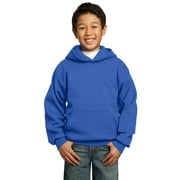 Port & Company Youth Core Fleece Pullover Hooded Sweatshirt-XL (Royal)