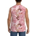 thumbnail image 4 of Pofeuu Rose Flowers Print Men's Muscle T-Shirt, Sleeveless, Muscle Tank, Classic Muscle Tee Top For Men Casual Sleeveless Muscle T-Shirt Trendy Clothes-Medium, 4 of 7