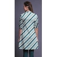 thumbnail image 4 of Bimba Kurtis Courtes pour Femmes Imprimées à Col Mandarin Robe à Manches Retroussables, 4 of 6