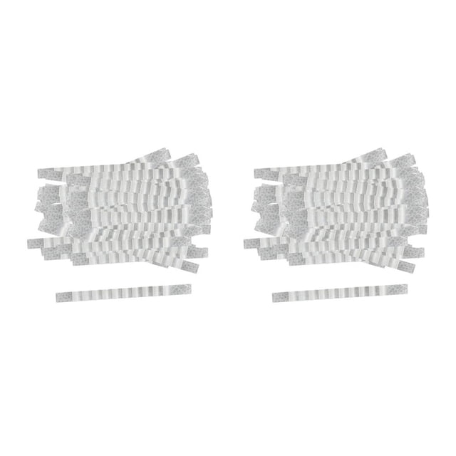 Bearachild 100 tiras de silicona para colgar con aletas, empuñaduras adhesivas para colgar ropa. Type4
