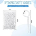 thumbnail image 4 of 2000 Count Dental Floss Picks Set, High Strength Cleaning Dental Floss Picks, for Teeth Cleaning Home Travel Narrow Space Cleaning Plaque Removal (White), 4 of 4