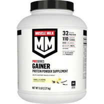 Muscle Milk Gainer Protein Powder, Vanilla Creme, 32g Protein, 5 Pound