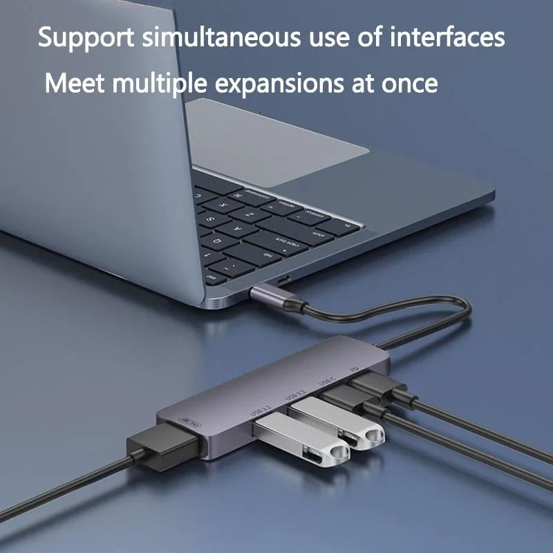 AUBEAMTO Type C USB Hub, 10Gbps USB C Hub, USB C Splitter with 4K@60HZ HDMI, 1 USB C 3.2 and 2 USB A 3.2 Data Ports,  140W PD, for MacBook, Mac Mini, XPS, Laptop and USB C Devices