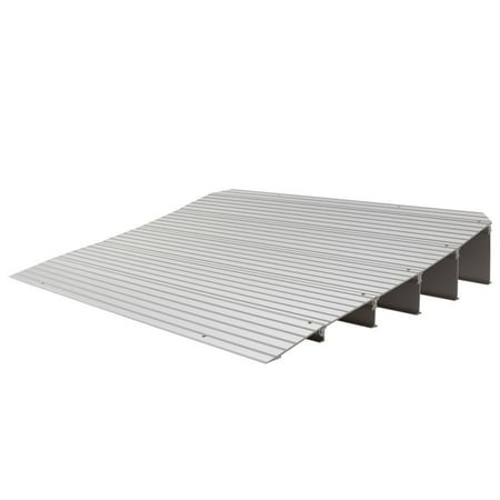 Silver Spring 5-1/4in High Aluminum Mobility Threshold Ramp for Wheelchairs, Scooters, and Power Chairs