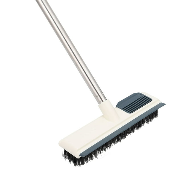Floor Scrub Brush with Long Handle, Stiff Bristle Brush Scrubber