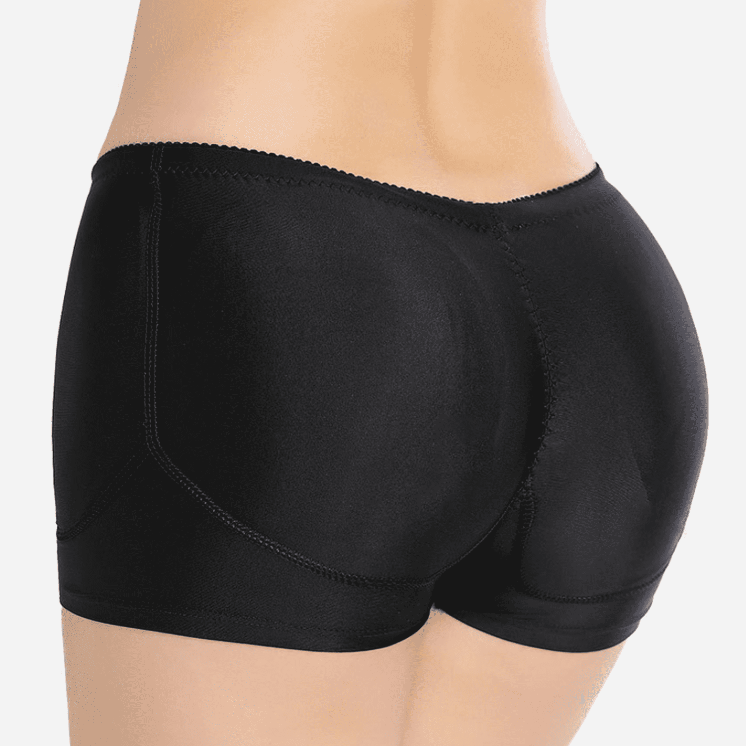 Homgro Women's Padded Hip Enhancer Removable Butt Pads Butt and Thigh  Lifter Shapewear Body Shaper Shorts Underwear Booty Lifting Black 18 