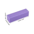 thumbnail image 4 of Unique Bargains 10 Pcs Comfortable Rectangle Nail Buffers for DIY Purple, 4 of 6