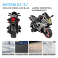 thumbnail image 3 of Moto Montable para Niños Electrica The Baby Shop - 628 Luz LED 12V Gris -, 3 of 7